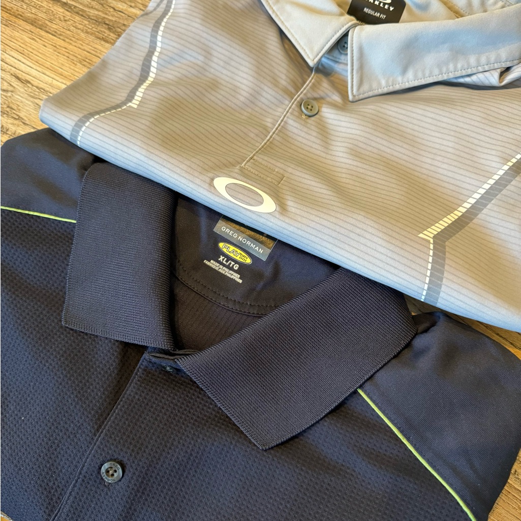3 New Mens Golf Shirts Xl